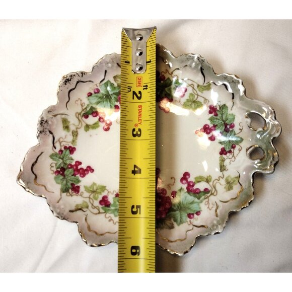 HABSBURG CHINA AUSTRIA - 7" OVAL SERVING BOWL PLATTER Grape Pattern - Picture 5 of 5